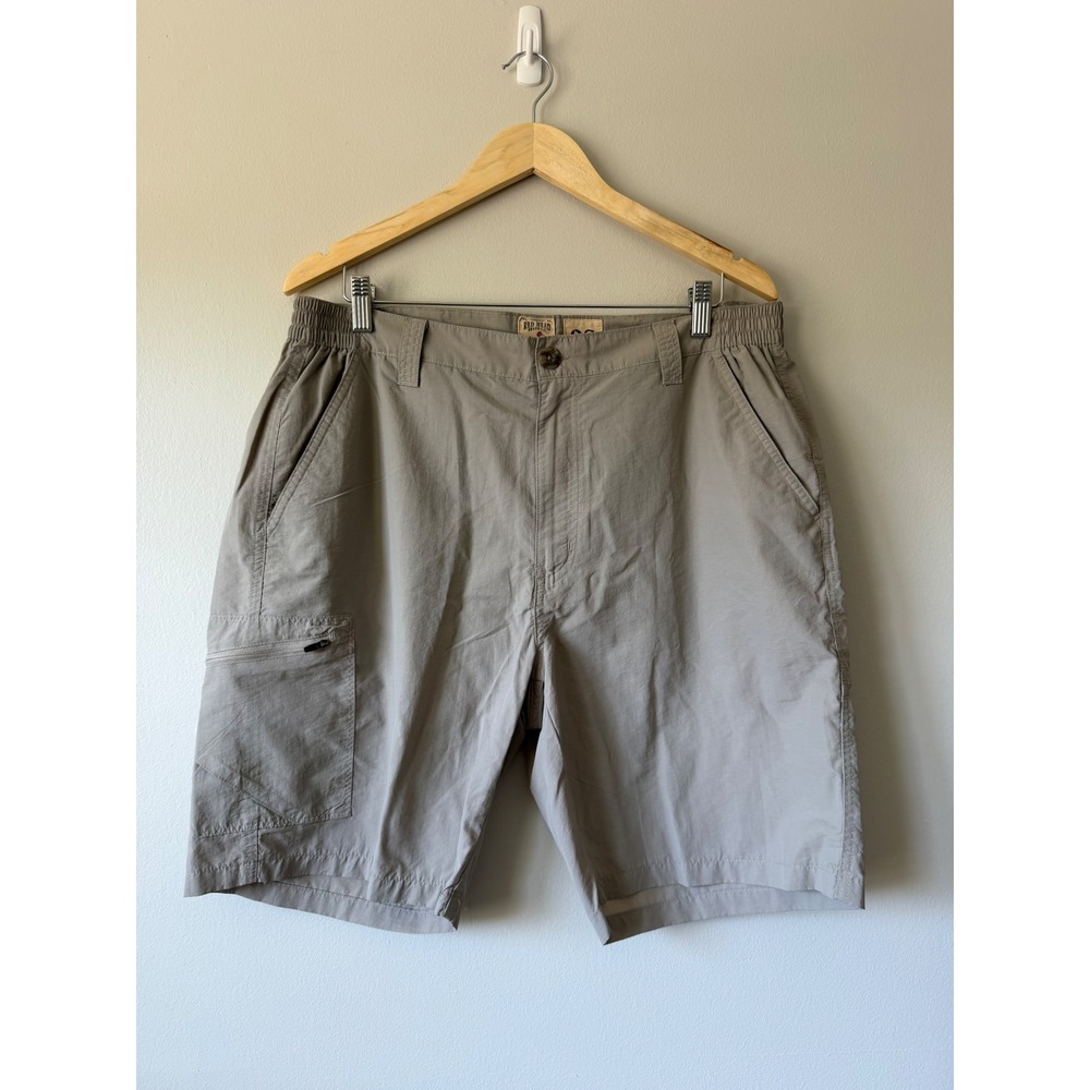 Red Head Brand Co Cargo Hiking Shorts 38 Khaki Tan Nylon‎ Outdoor Utility